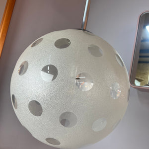 Hängelampe Glaskugel Chrom von Richard Essig
