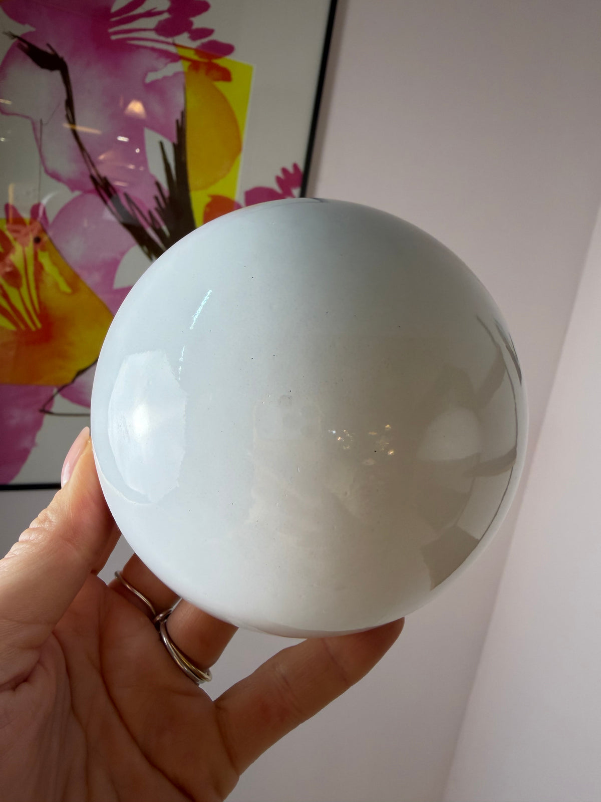 Hängelampe Flowerpot weiß Emaille von Verner Panton für Louis Poulsen