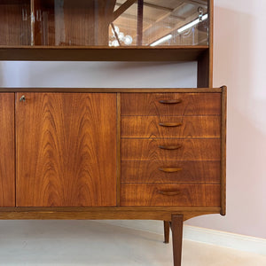 Sideboard Teak mit Vitrinenaufsatz aus Schweden