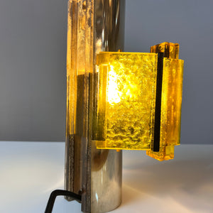 Wandlampe gelb schwarz von Claus Bolby für Cebo