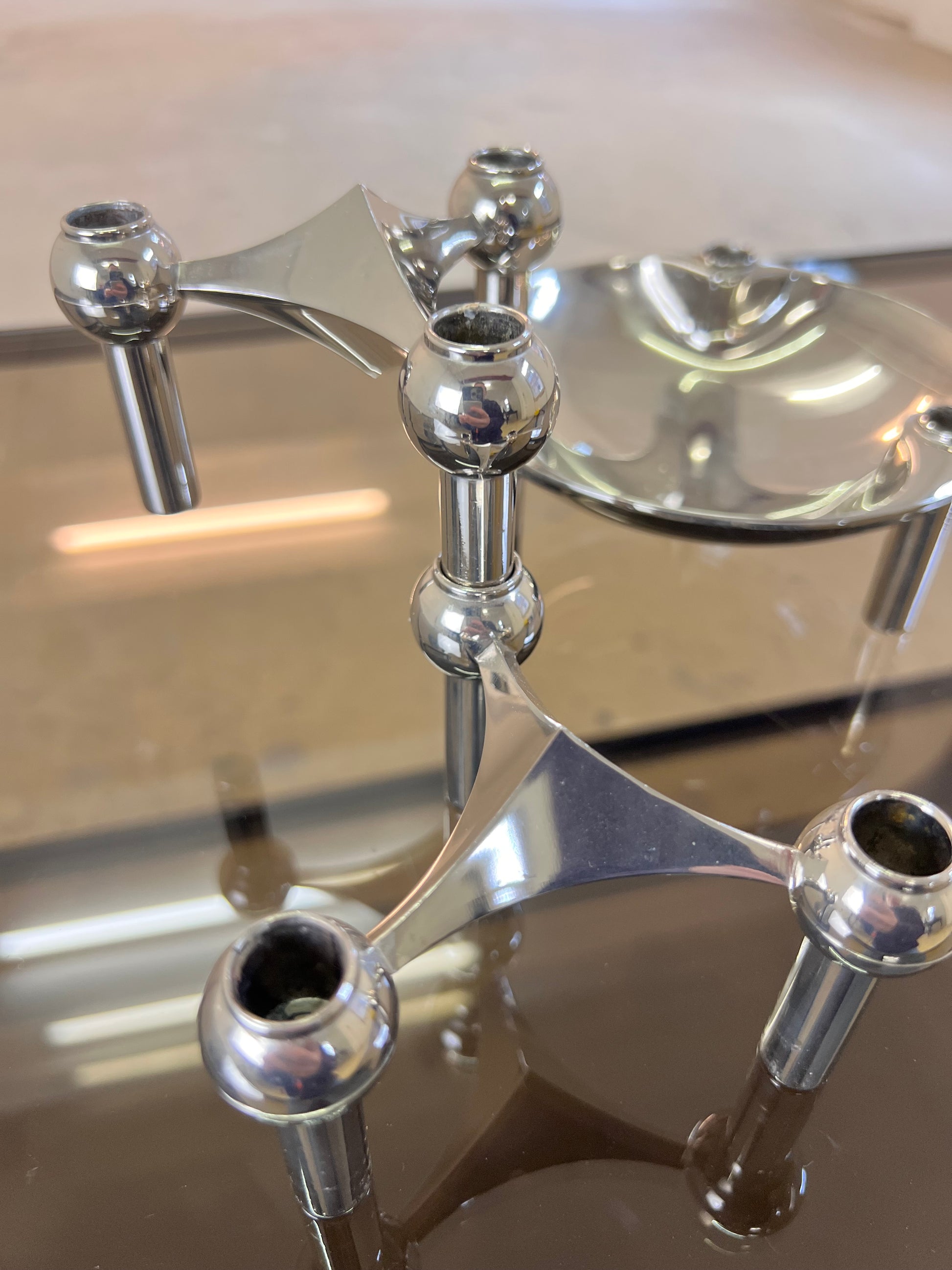 Set: 2 Kerzenständer und 1 Schale von Stoff & Nagel