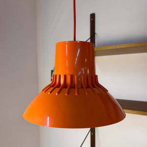 Hängelampe Solar orange Kunststoff von Svend Middelboe für Nordisk Solar