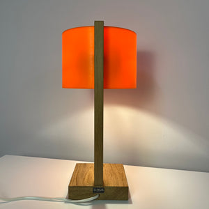 Schreibtischlampe orange Eiche von Luxus Vittsjö