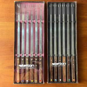 Fonduegabeln Edelstahl & Teak von Stelton