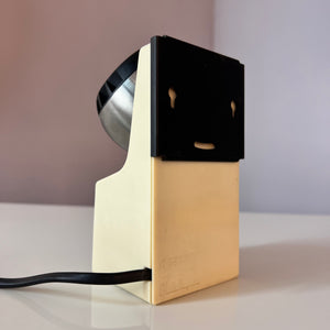 Tischlampe weiß silber mit Kugelkopf von Osram