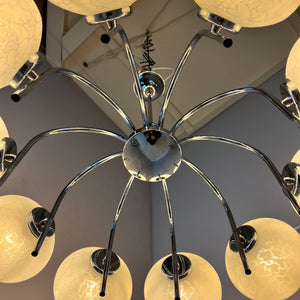 Kronleuchter mit 10 Kugeln von Richard Essig für Hustadt