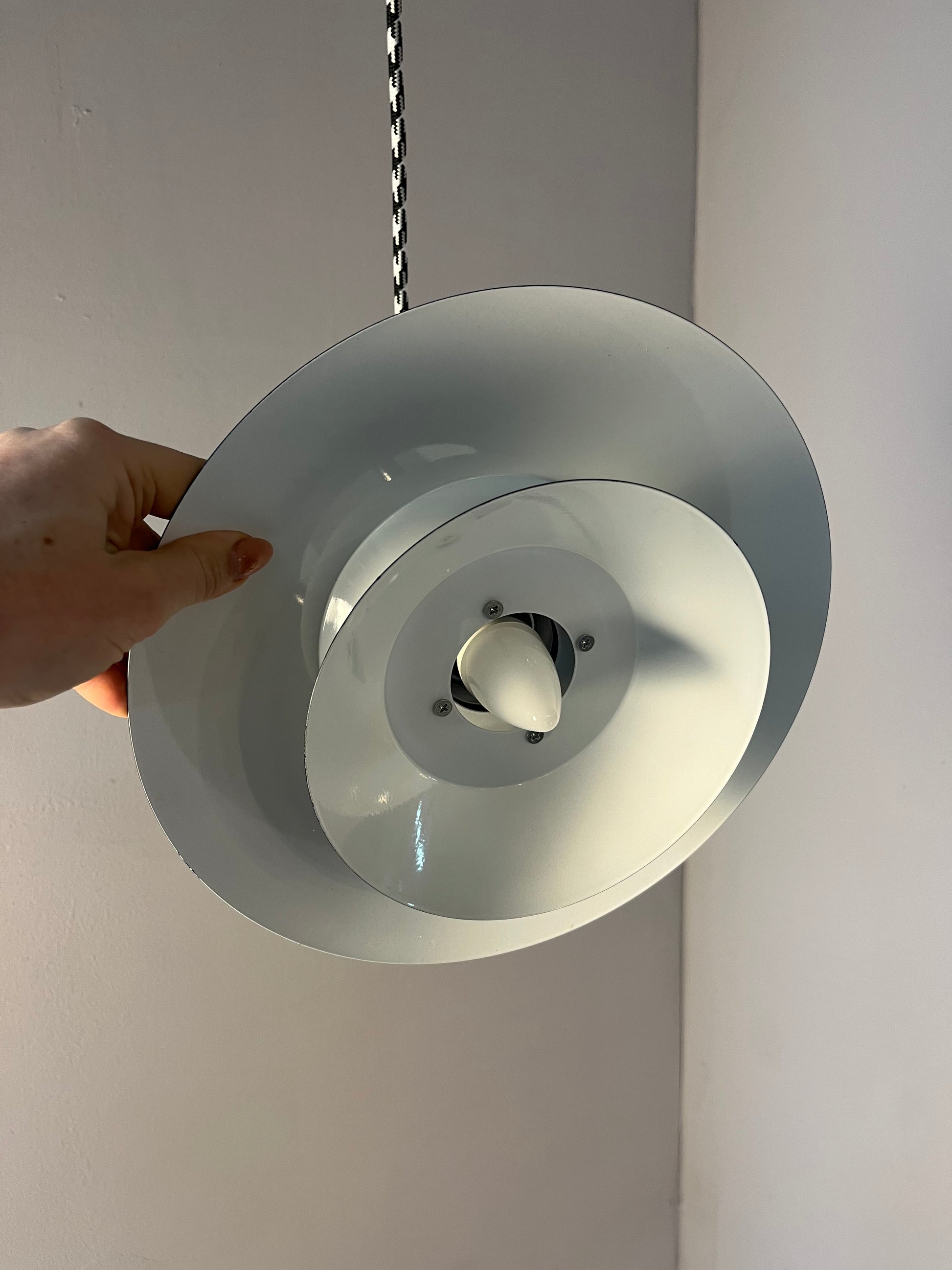 Lamellenlampe schwarz aus Dänemark