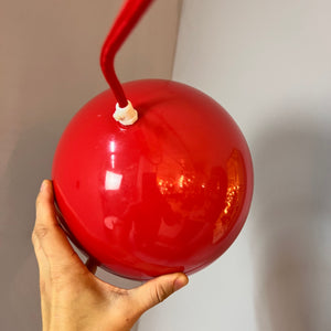 Kugellampe Kunststoff rot