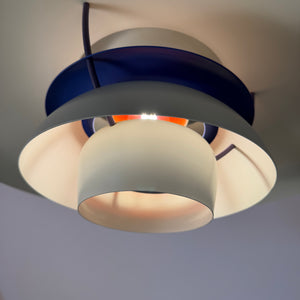 Lamellenlampe PH5 weiß von Poul Henningsen für Louis Poulsen