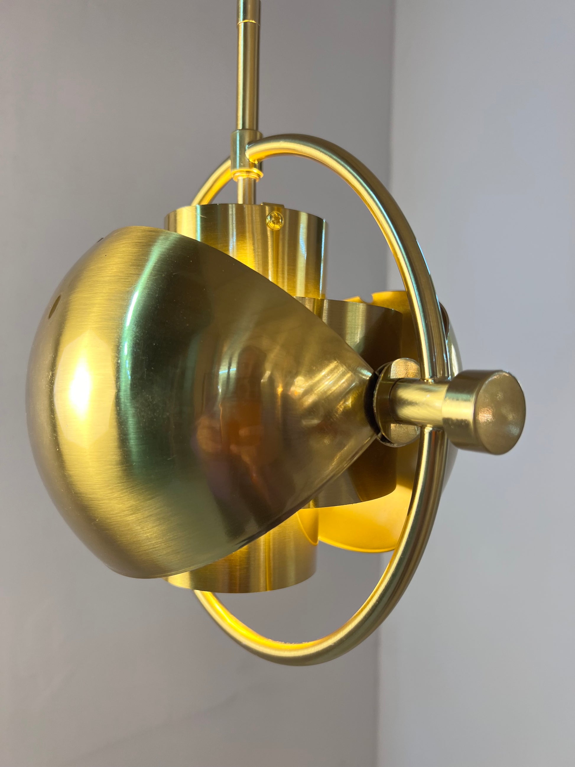 Hängelampe Multi-Lite Messing von Louis Weisdorf für GUBI