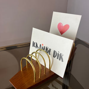 Briefhalter Teak