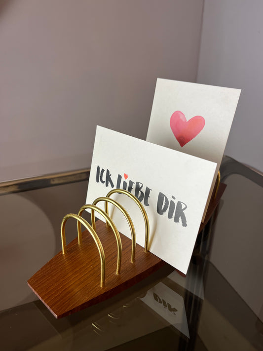 Briefhalter Teak
