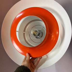 Hängelampe orange von Hans-Agne Jakobsson für Lyfa