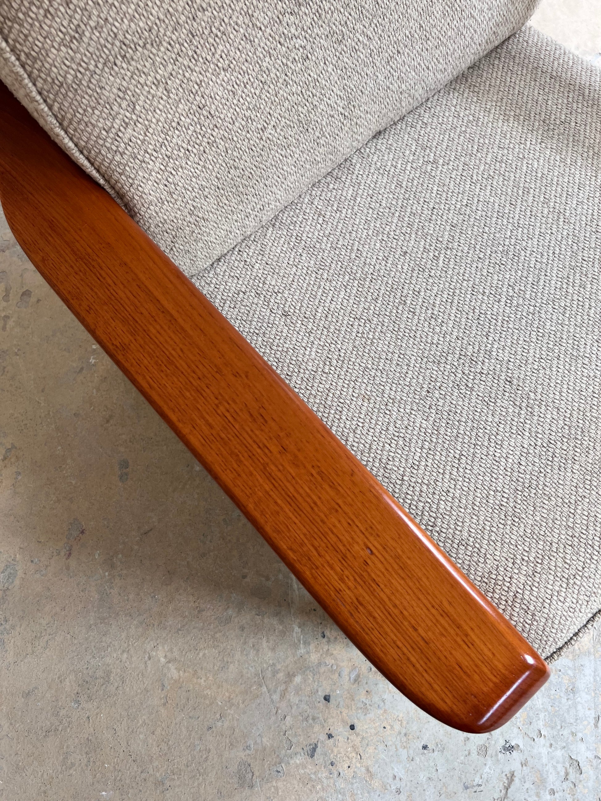 Sessel Teak & Wolle aus Dänemark
