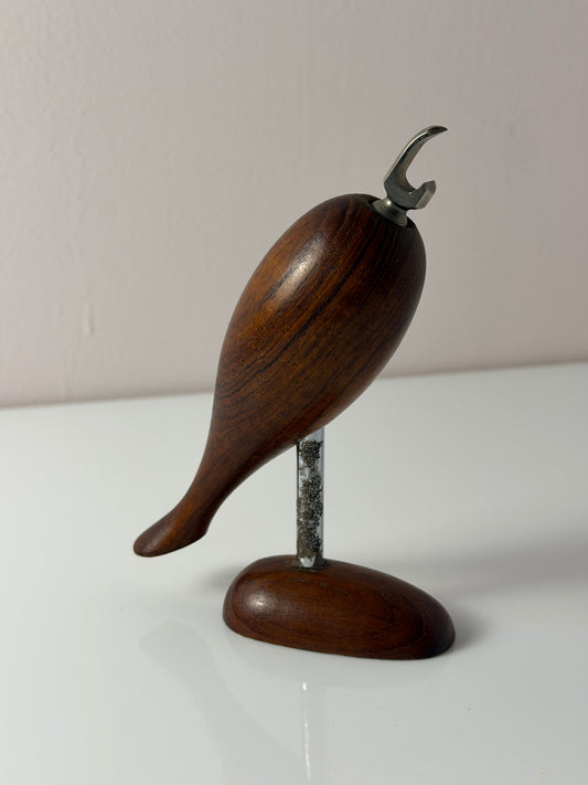 Flaschenöffner Vogel Teak