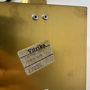 Set: 2x Wandlampe Kalmarlampet 17205 gold Messing Glas von Vitrika