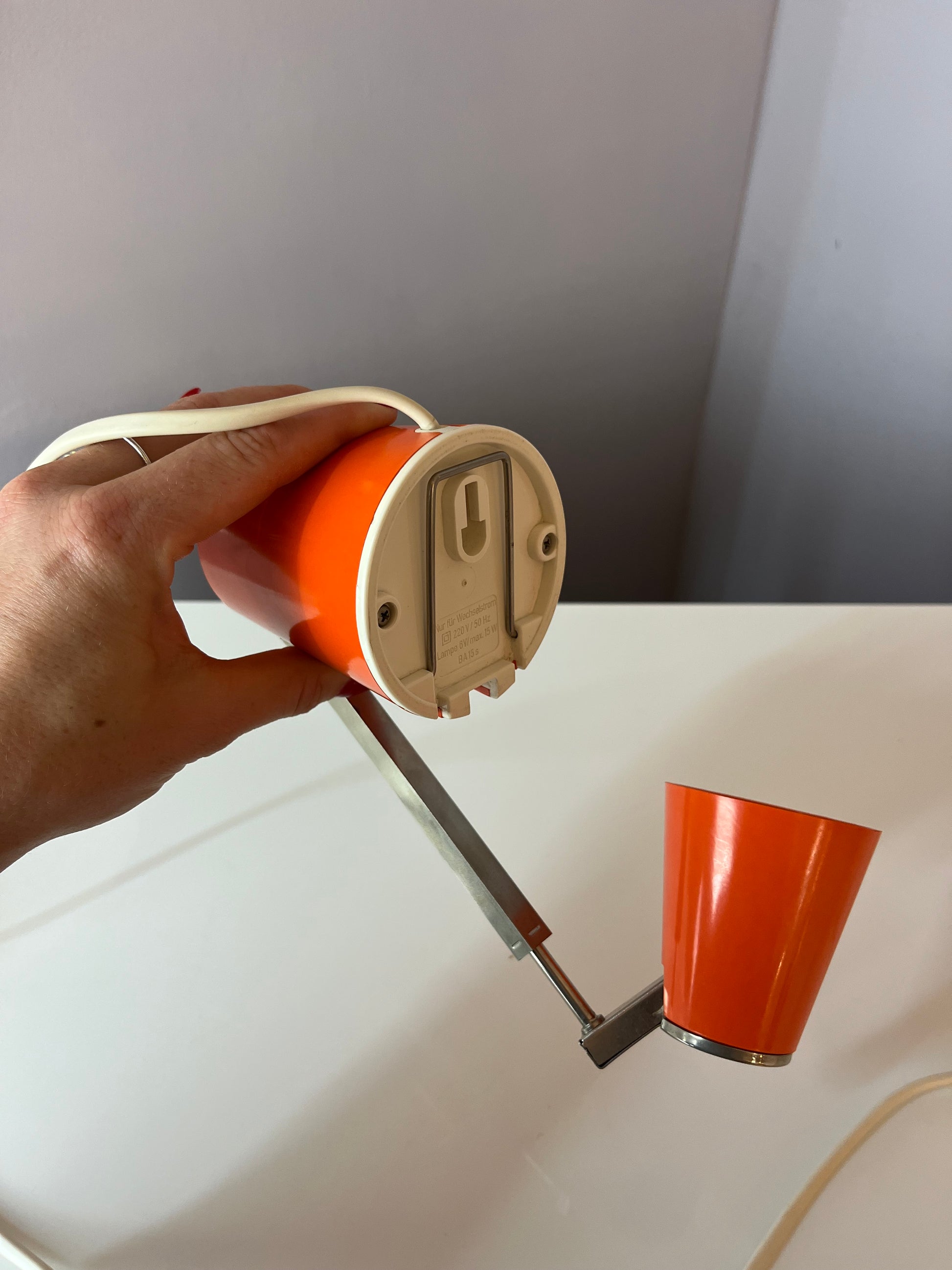 Tischlampe Lampette orange von Eichhoff