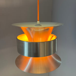 Lamellenlampe Diabolo silber orange von Carl Thore für Granhaga