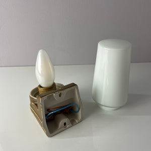 Wandlampe Modell 6080 ocker von Sigvard Bernadotte für Ifö