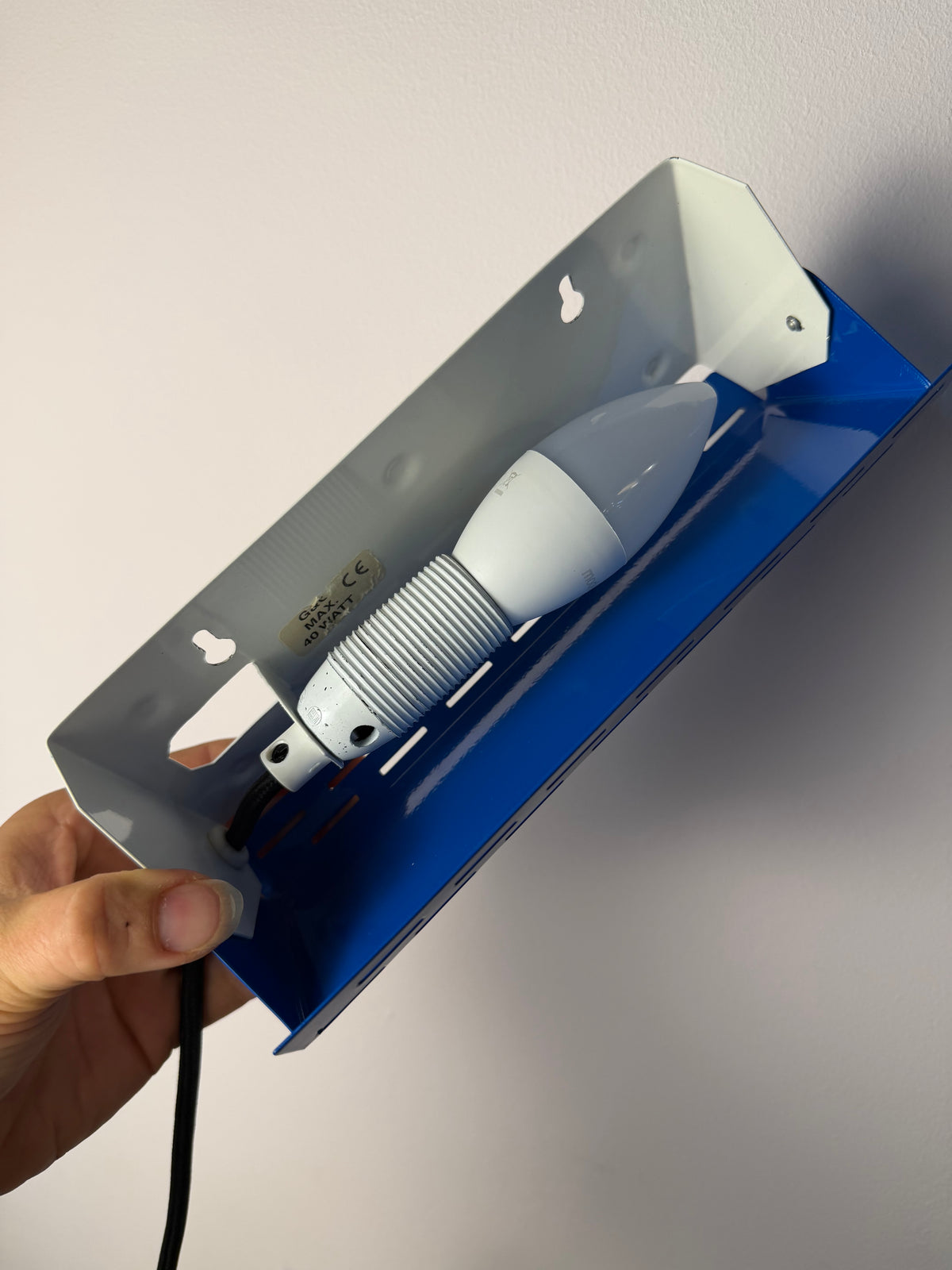 Wandlampe blau weiß von G&G Gramelsbacher