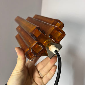 Wandlampe bernsteingelb von Claus Bolby für Cebo