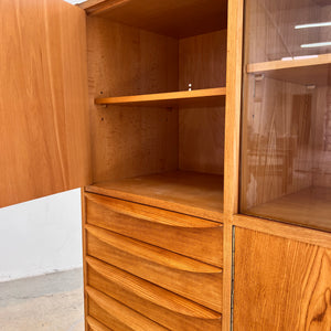 Highboard / Wohnzimmerschrank Typ 602/G Esche von Hellerau aus 1959