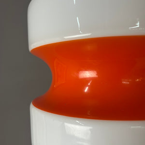 Hängelampe weiß orange rot