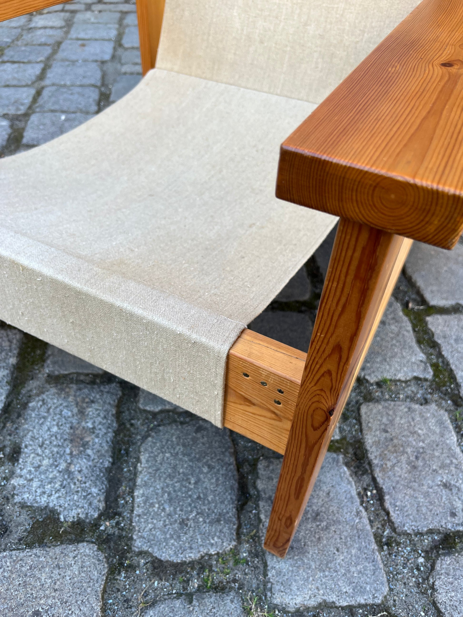 Sessel beige grau Safari Style