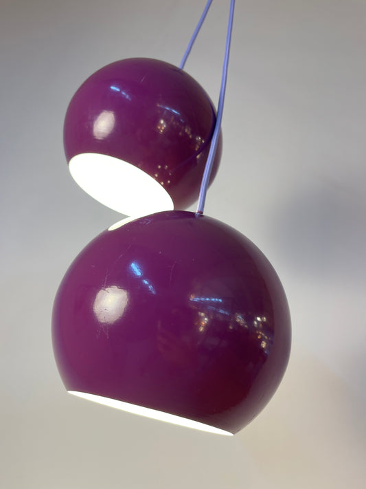Kugellampe lila aus Dänemark