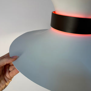 Lamellenlampe weiß schwarz von Bent Nordsted für Lyskaer Belysning