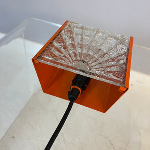 Wandlampe orange Glas