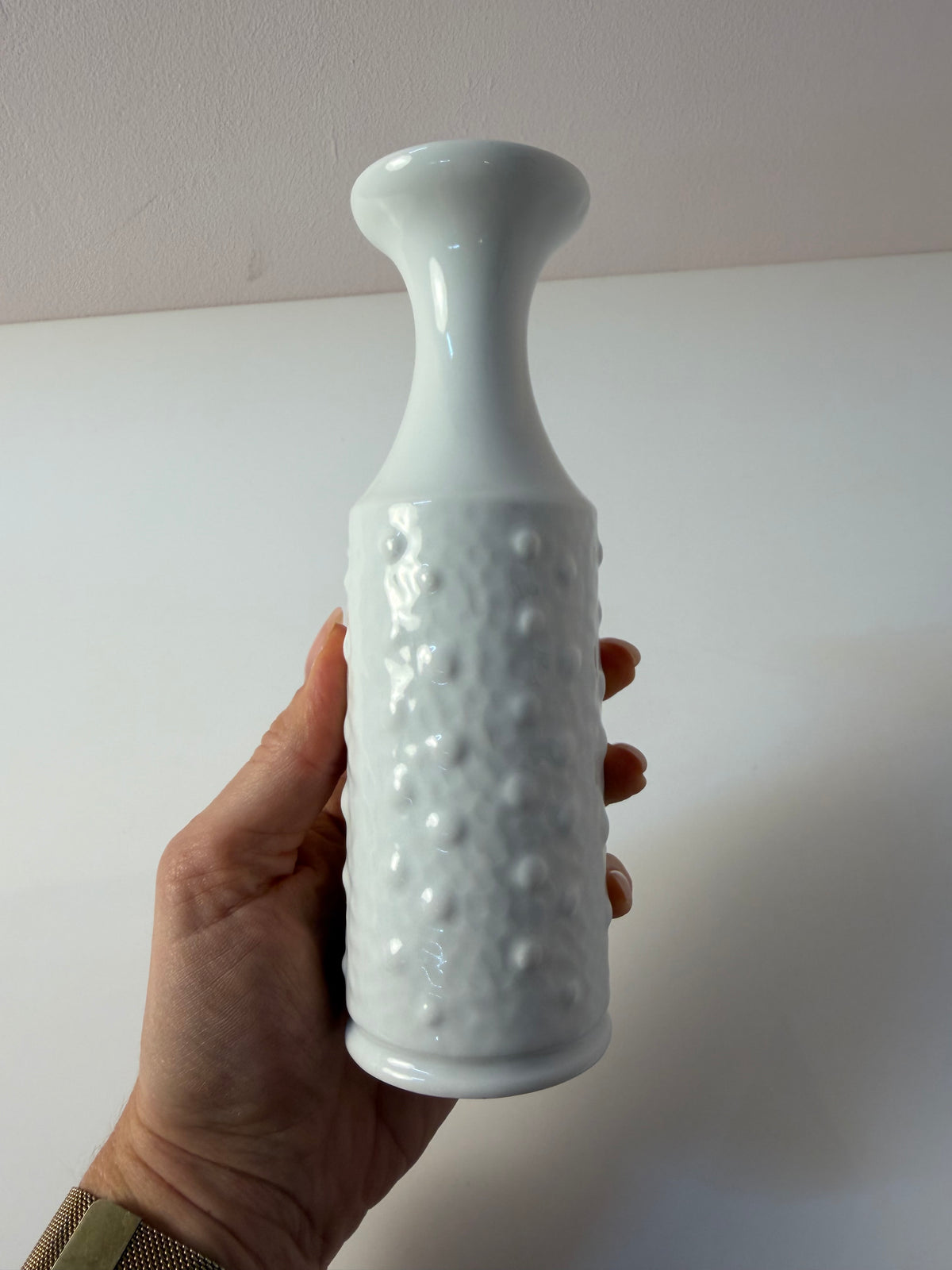 Vase 740/2 weiß Porzellan von Royal Porzellan Bavaria KPM