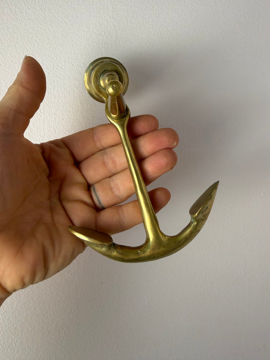 Kerzenständer Anker Messing aus Dänemark