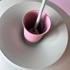 Lamellenlampe neu lackiert mint rosa