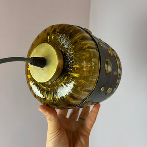 Hängelampe Kupfer Glas von Raak