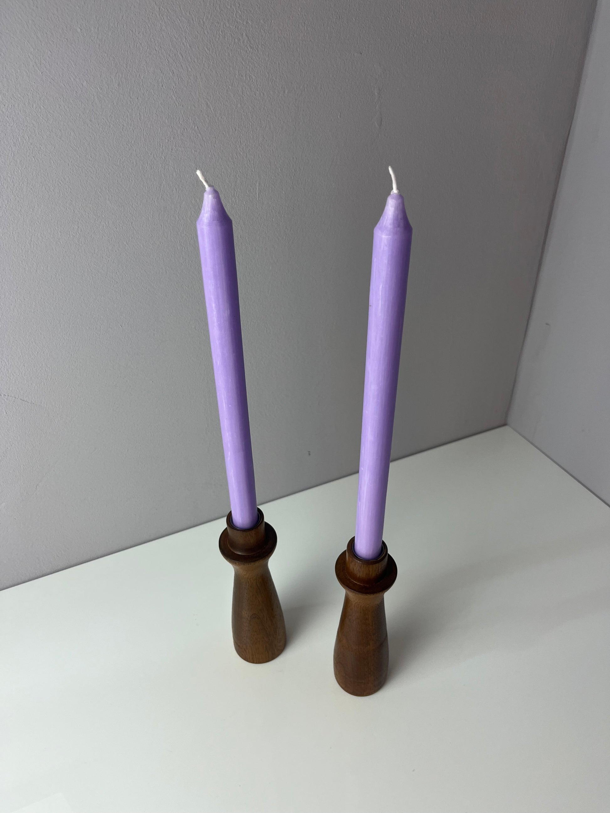 Set: 2x Kerzenständer Teak