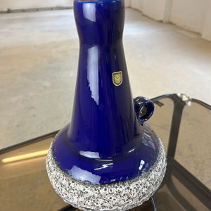 Vase 408-30 Fat Lava Königsblau von Fohr Keramik