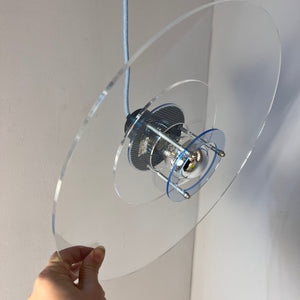 Lamellenlampe „Space“ Plexiglas aus Dänemark