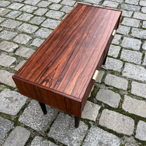 Lowboard Palisander mit Messinggriffen