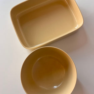 Set: 2 Schalen Mepa Service creme von Falle Uldall für Rosti