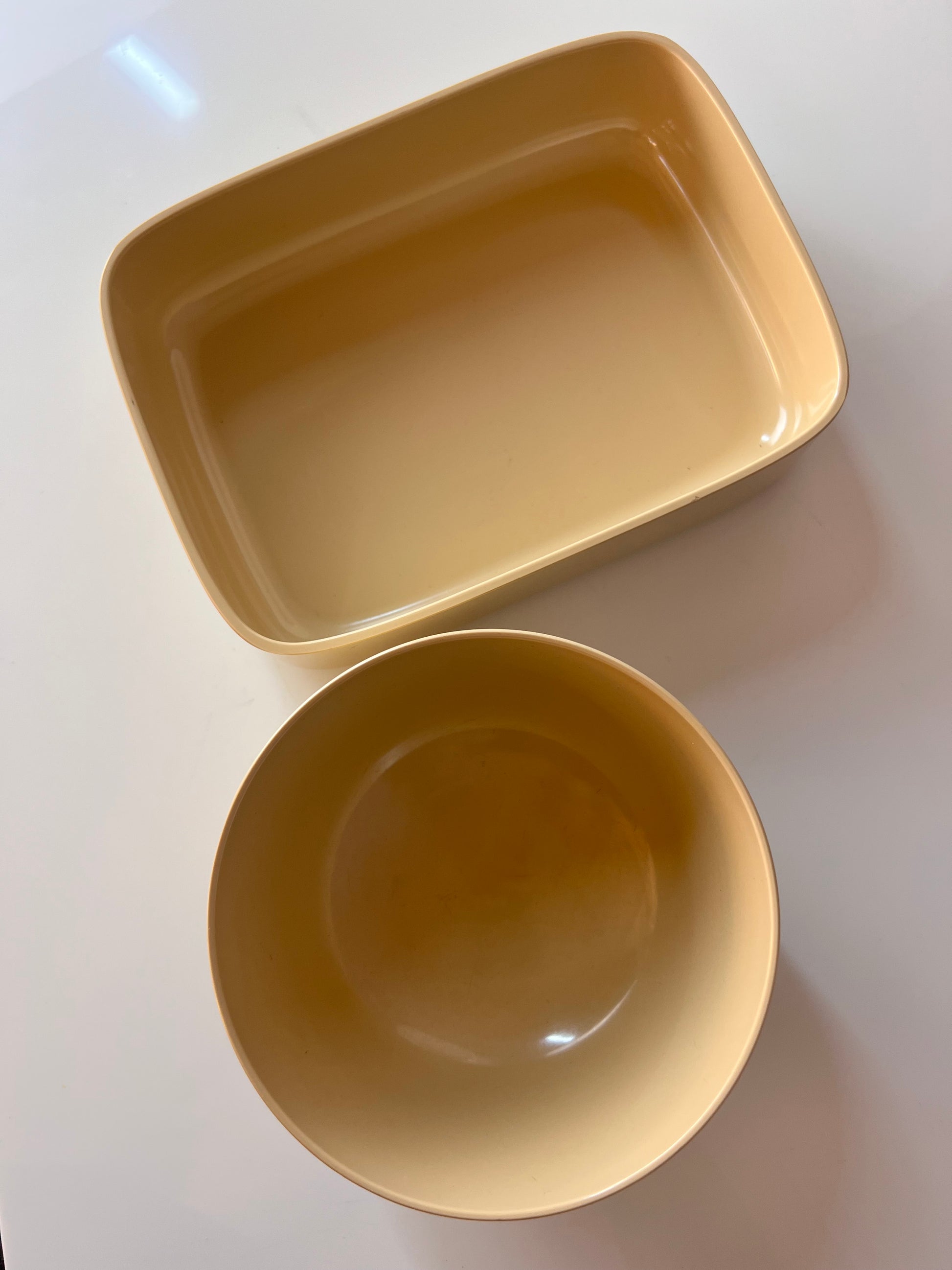 Set: 2 Schalen Mepa Service creme von Falle Uldall für Rosti