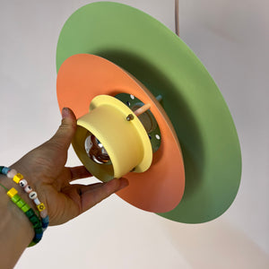 Lamellenlampe neu lackiert, Dänemark