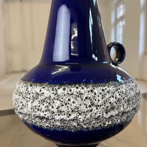 Vase 408-30 Fat Lava Königsblau von Fohr Keramik