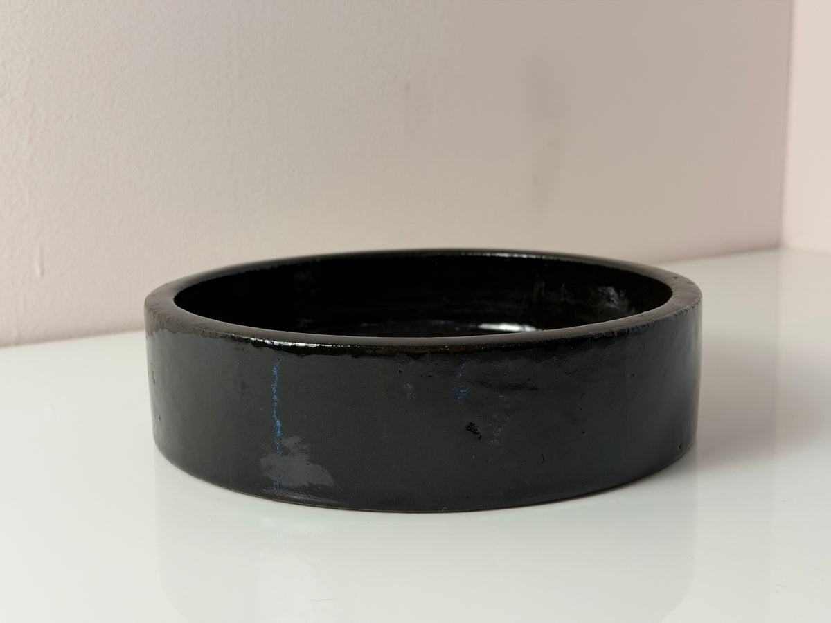 Schale braun-schwarz von Hasle Keramik