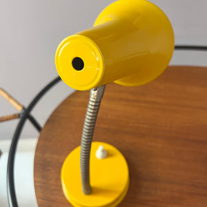 Tischlampe gelb 50er