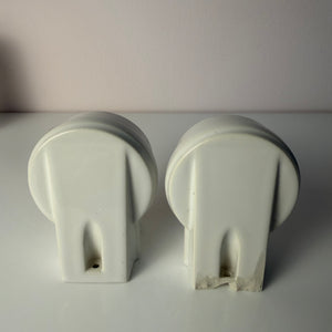 Set: 2x Wandlampe Modell 6080 weiß von Sigvard Bernadotte für Ifö