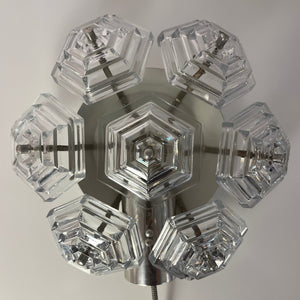 Wandlampe Eiskristall von VEB Kristallleuchtenbau Ebersbach