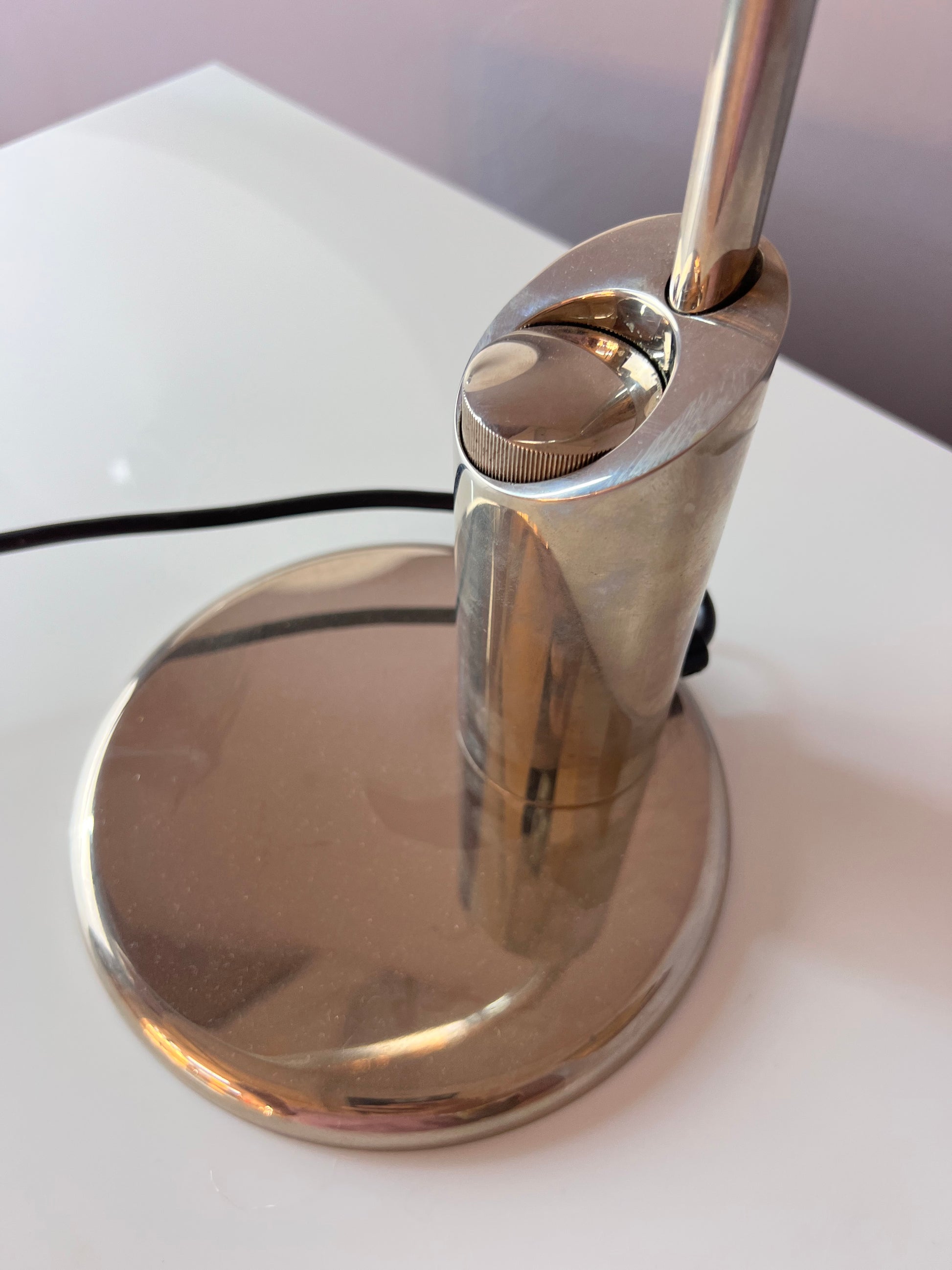 Schreibtischlampe BEA DS silber vernickelt von Florian Schulz Design