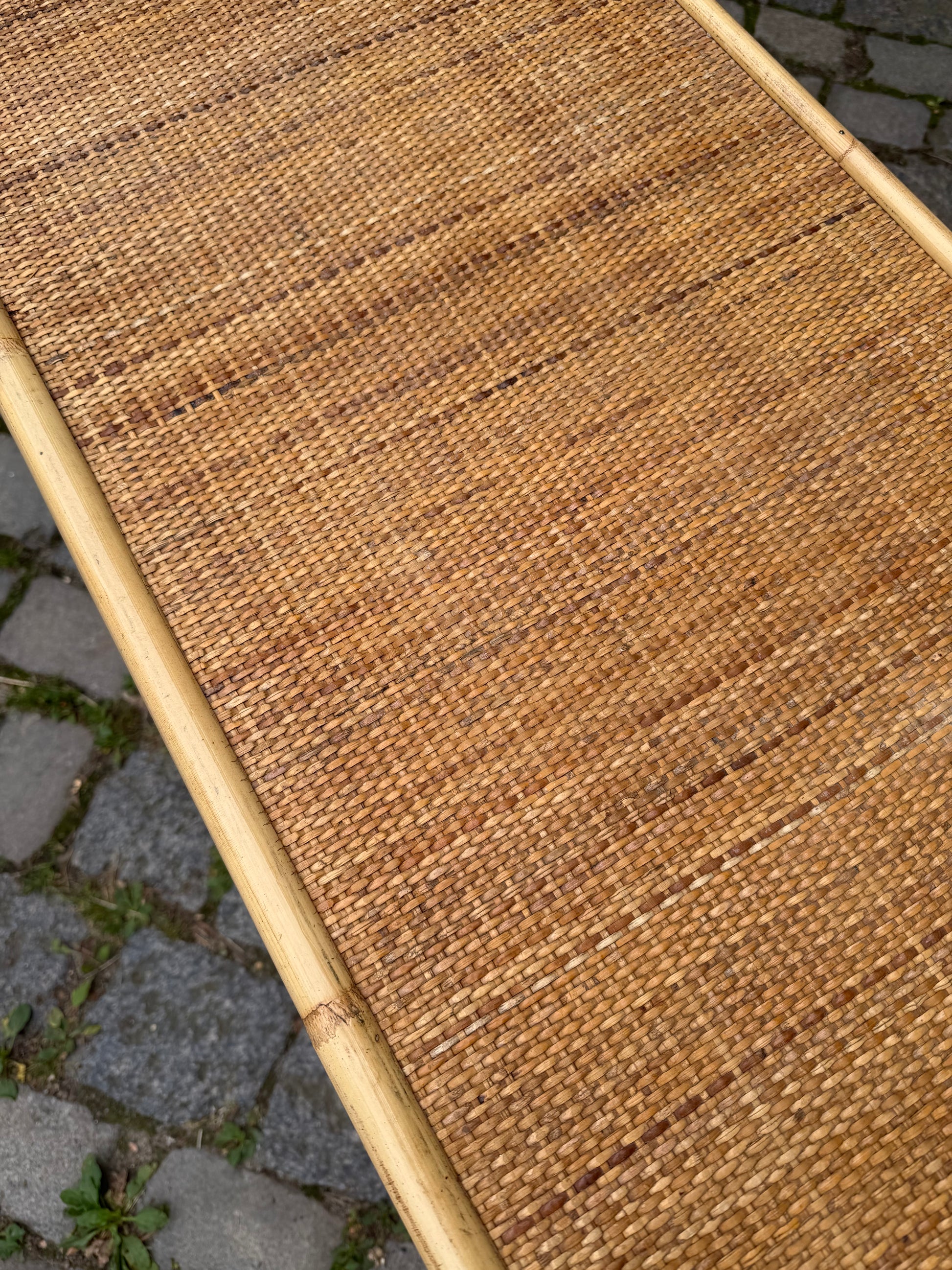 Kommode Rattan Bambus mit Messinggriffen von Dal Vera