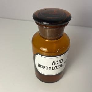 Apothekerglas Acid. Acetylosalicyl braun